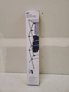lot 4844 image: Honey Can Do Lightweight Oversize Folding Laundry Drying Rack, Gray