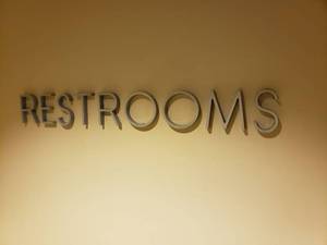 lot 6040 image: Restroom sign
