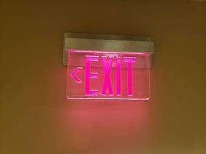 lot 6042 image: Exit sign