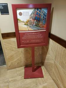 lot 6043 image: Metal display sign