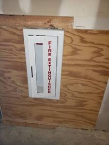 lot 6073 image: Fire extinguisher cabinet