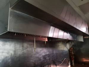 lot 6092 image: Lot (2) Captive Aire 9 foot stainless hoods