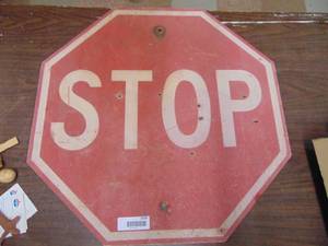lot 2939 image: FiberBoard Stop Sign