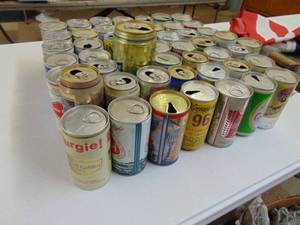 lot 2952 image: 40 Vintage Beer Cans