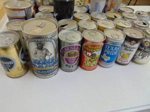 lot 2953 image: 40 Vintage Beer Cans
