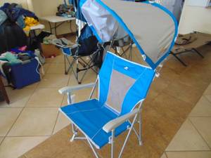 lot 3034 image: Collapsible Chair with Shade