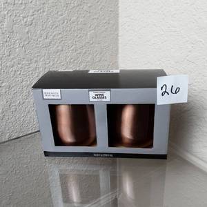 lot 157 image: Copper Wine Glasses