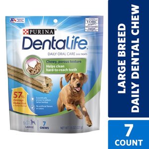 lot 189 image: Purina DentaLife Large Dog Dental Chews, Daily, 7 ct. Pouch
