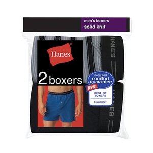 lot 200 image: Red Label Mens 2-Pack Exposed Waistband Knit Boxers