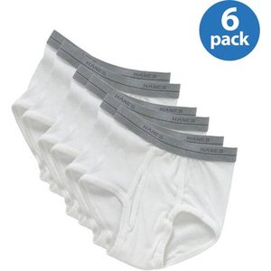 lot 278 image: Hanes Boys Underwear, 6 Pack Tagless Boys Brief Sizes 45 - 1618