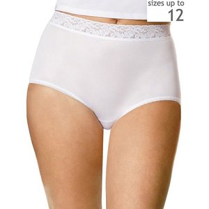lot 281 image: Womens Plus Nylon Brief 3-Pack