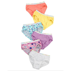 lot 371 image: Hanes Girls Hipster Underwear Toddler Panties, 6-Pack (Toddler Girls)