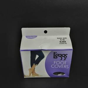 lot 386 image: Leggs Foot Cover Shoe Size 6-10 Black