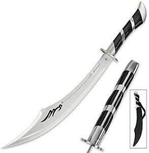 lot 5030 image: Fantasy Master Arabian Sands Scimitar Sword with Sheath- handle damaged