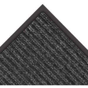 lot 5038 image: NoTrax 109 Brush Step Entrance Mat, for Lobbies and Indoor Entranceways, 3 Width x 5 Length x 38 Thickness, Charcoal