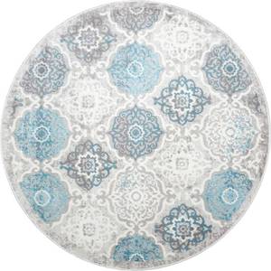 lot 5057 image: Global Rug Designs Jano JAN01 Gray 52 Round Area Rug