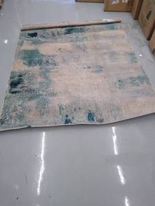 lot 5078 image: JY Contemporary Pop 5 3 x 7 6 . cream an blue