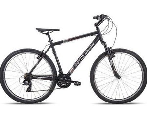 lot 5097 image: 27.5 Royce Union RMT Mens 21-Speed All-Terrain Mountain Bike, 22 Aluminum Frame, Twist Shift, Matte Black