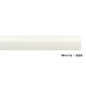 lot 5100 image: 1-38 inch Wood Smooth Drapery Rod (6 Ft, White)