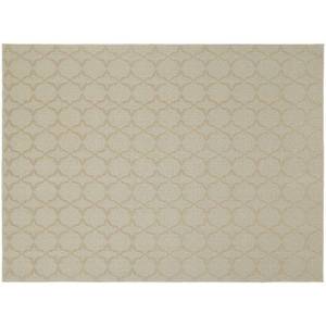 lot 5119 image: Garland Rug Sparta Solid Tan 12x12 Square Geometric Indoor Area Rug