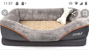 lot 5151 image: Medium Size Joy elf Dog grey bed ( no foam insert )