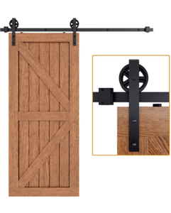 lot 5160 image: Easelife Big Spoke Barn Door . ( black )
