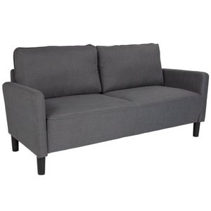 lot 5184 image: Flash Furniture Washington Park Upholstered Sofa in Dark Gray Fabric