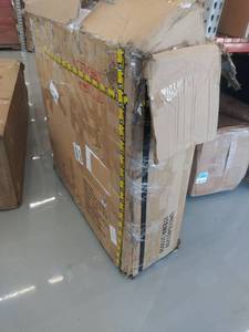 lot 5185 image: Shoal Creek counter height table and 4 bar stools, black and gray