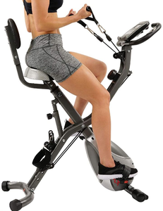 lot 5202 image: Sunny Health and Fitness Exercise Bike with Pullies.