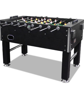 lot 5225 image: T&R Sports 60 Soccer Foosball Table. ( Black ) ( not Inspected )