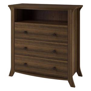 lot 5233 image: Oakridge 3-Drawer Media Dresser by Altra, Homestead Oak