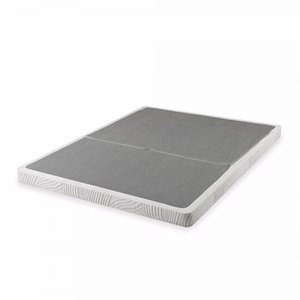 lot 5255 image: Zinus 4 Inch Low Profile Bifold Box SpringFolding Mattress FoundationStrong Steel StructureNo Assembly Required, Queen
