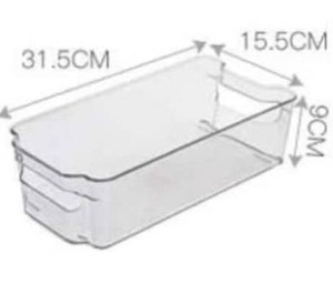 lot 5288 image: 2 Pack Soc-homeware Wide, Deep, Clear containers