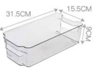 lot 5289 image: 2 Pack Soc-homeware Wide, Deep, Clear containers