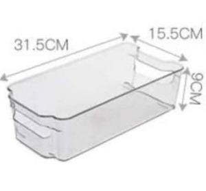 lot 5290 image: 2 Pack Soc-homeware Wide, Deep, Clear containers