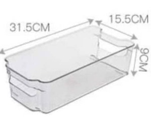 lot 5291 image: 2 Pack Soc-homeware Wide, Deep, Clear containers