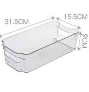 lot 5292 image: 2 Pack Soc-homeware Wide, Deep, Clear containers
