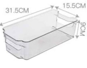 lot 5293 image: 2 Pack Soc-homeware Wide, Deep, Clear containers