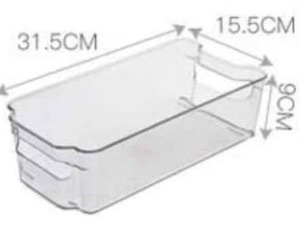lot 5295 image: 2 Pack Soc-homeware Wide, Deep, Clear containers