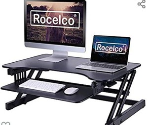 lot 5299 image: adjustable table top desk