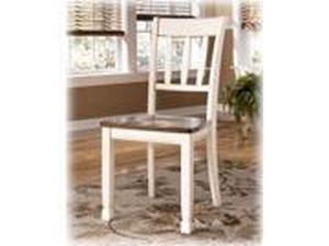 lot 5301 image: 2pc Whitesburg Dining Room Side Chair Cottage White - Signature Design by Ashley