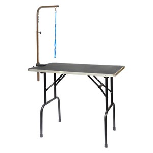lot 5319 image: Go Pet Club Pet Dog Grooming Table with Arm, 30-Inch