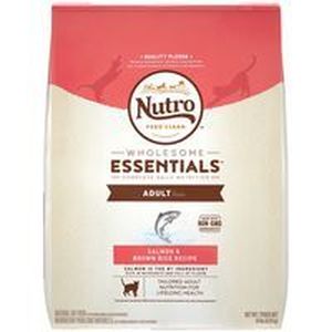 lot 5336 image: The Nutro Company Wholesome Essentials Adult Cat Food with Salmon and Whole Brown Rice Formula, 14-Pound