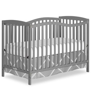 lot 3049 image: Dream On Me Chelsea 5-in-1 Convertible Crib Steel Grey