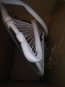 lot 7782 image: WHITE WIRE CHAIR