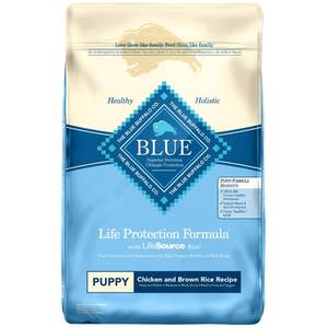 lot 7850 image: Blue Buffalo Life Protection Chicken & Brown Rice Recipe Puppy Dry Dog Food - 30lbs
