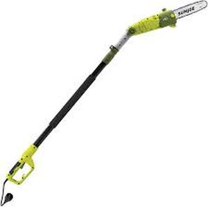 lot 2990 image: Sun Joe 8 Inch Electric Pole Chainsaw, Green