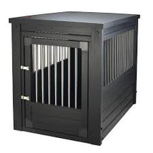 lot 3062 image: New Age Pet. Model # EHHC402XL. ECOFLEX Dog Crate - Espresso X-Large