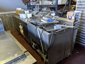 lot 5009 image: Antique Soda Fountain, Buyer Responsible For Removal. Super Heavy. Not On Casters