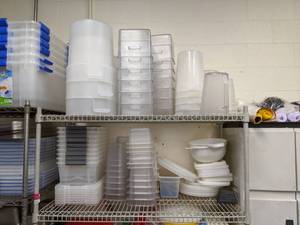 lot 5043 image: Contents Of Shelving, Please Bring Your Own Box For Items